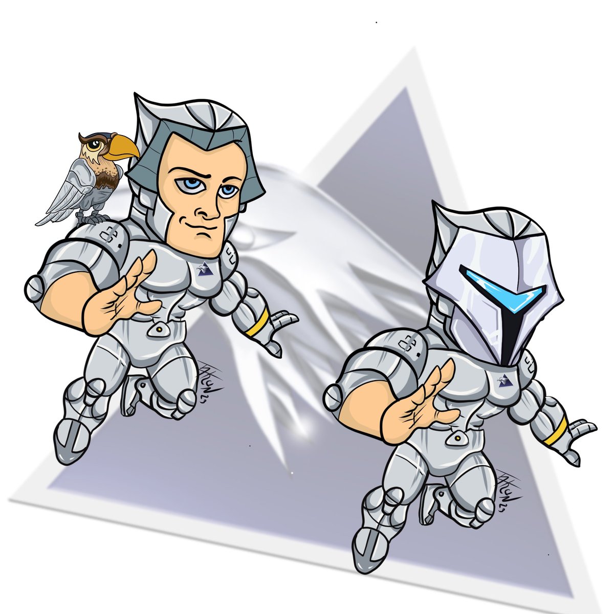hernanfrancesc2's tweet photo. retro cartoon version!! #silverhawks #quicksilver #rayodeplata #alconesgalacticos #90s #cartoon https://t.co/WykaEhJZ0H