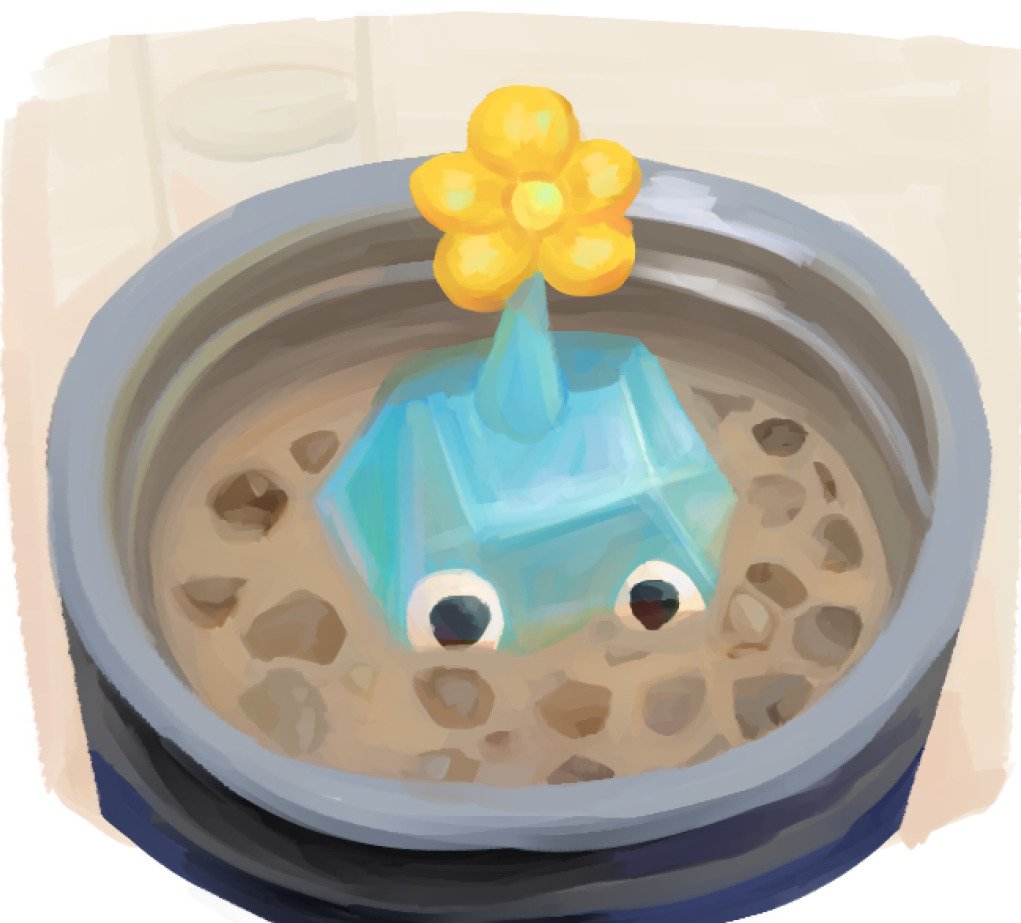 mimikabii's tweet photo. yo theres an ice pikmin in my ice coffee https://t.co/i7X8dXoO4m
