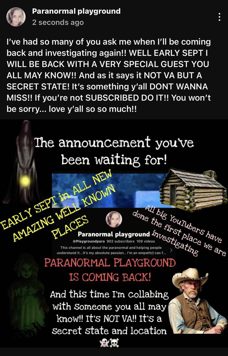 Paranormal Playground 👻👻 tweet media