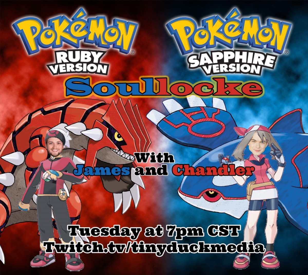 tinyduckmedia's tweet photo. James and Chandler are back together again with a new Pokémon Journey! Tonight at 6pm CST on Twitch!

https://t.co/BrYr9Gj46H 

#dnd #tabletopvangaurd #dndmemes #rpg #tinyduckmedia #spooky #pokemon #twitch #newstreamer #wow #pokemoncards #battlefrontier #chicago https://t.co/53zYJCSXuO