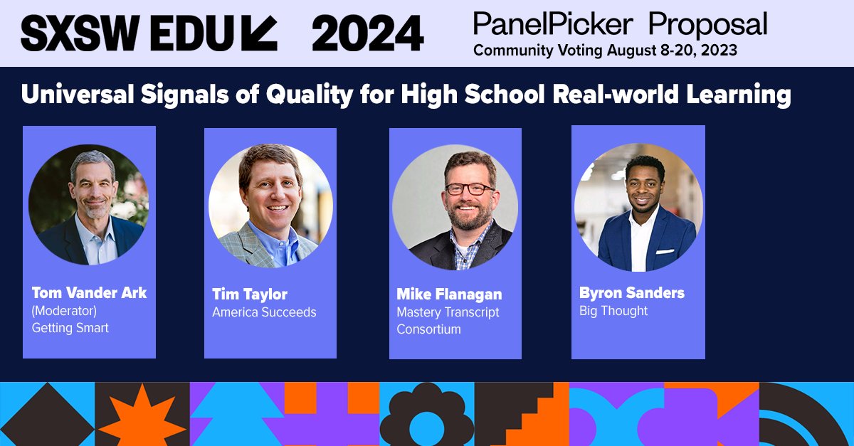 Durable skills and real-world experiences are rarely communicated well in applications and resumes.📜 Is there a better way? Vote for this panel in the #SXSWEDU #PanelPicker to hear from leading voices in skill #credentialing! ➡️bit.ly/44035nG