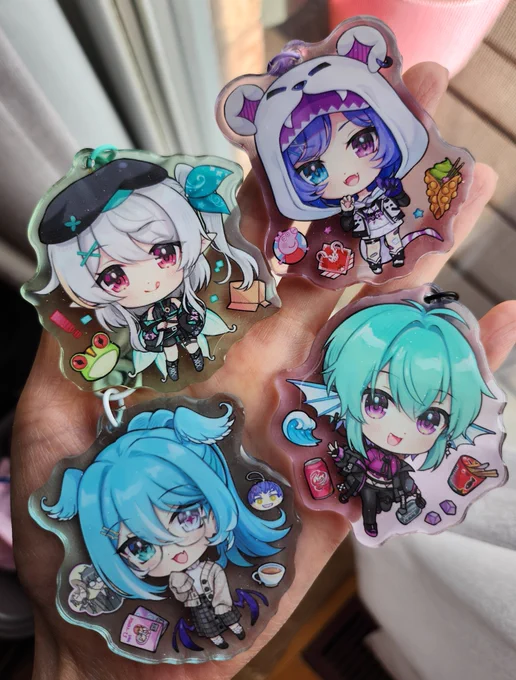 my charms arrived just in time for otakuthon! 