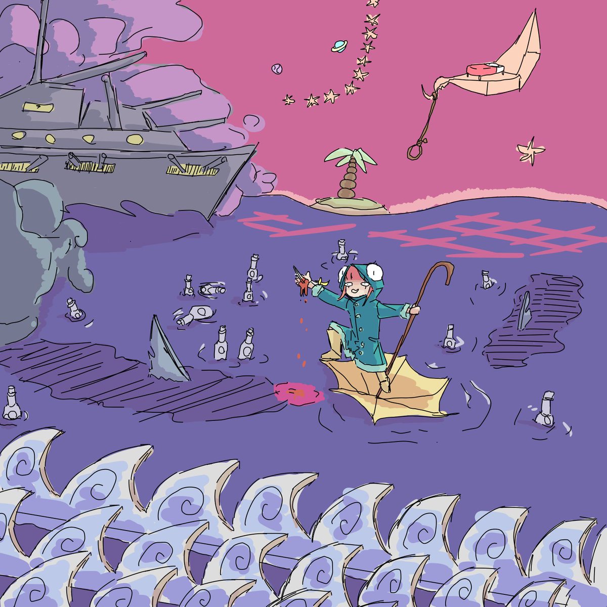 WhalNarr's tweet photo. How about it?
 #Weird #drawing https://t.co/osFxdn6zj8
