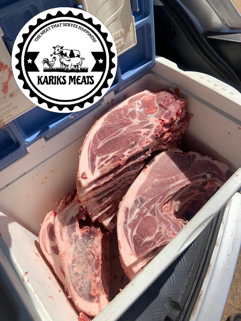 Our pork meat is always in stock, and our shop is open for business 😊.                                                          +263 788 780 227