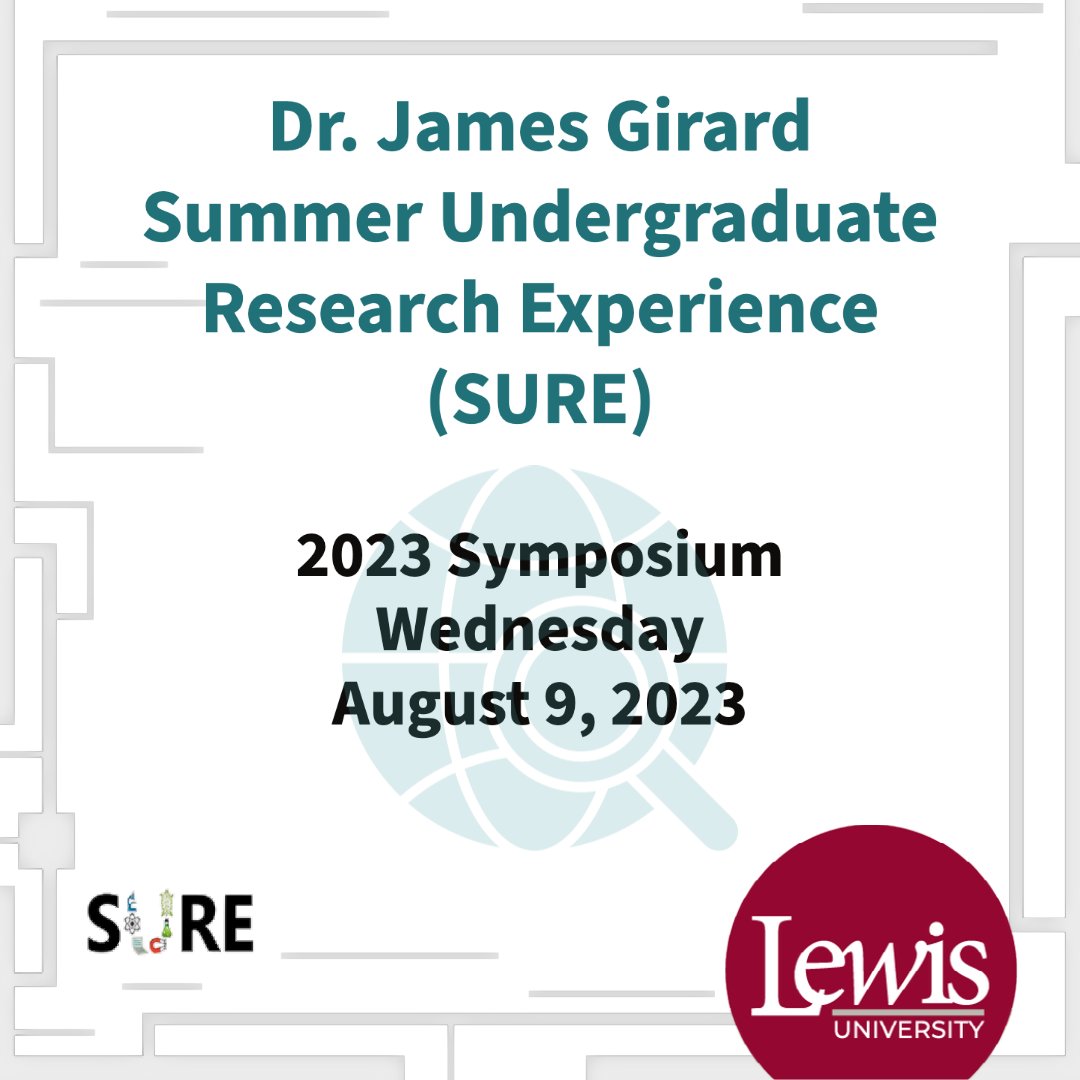 LewisUniversity's tweet photo. Undergraduate #LewisU students have spent the summer researching various topics helping to make our world a better place.

Presentations begin at 9 am in AS-158-A or at https://t.co/y0kHVzgt2n (Meeting ID:  819 8912 7297).

For the program, visit https://t.co/RBgHJC1crp https://t.co/Djnd1M2Hrt