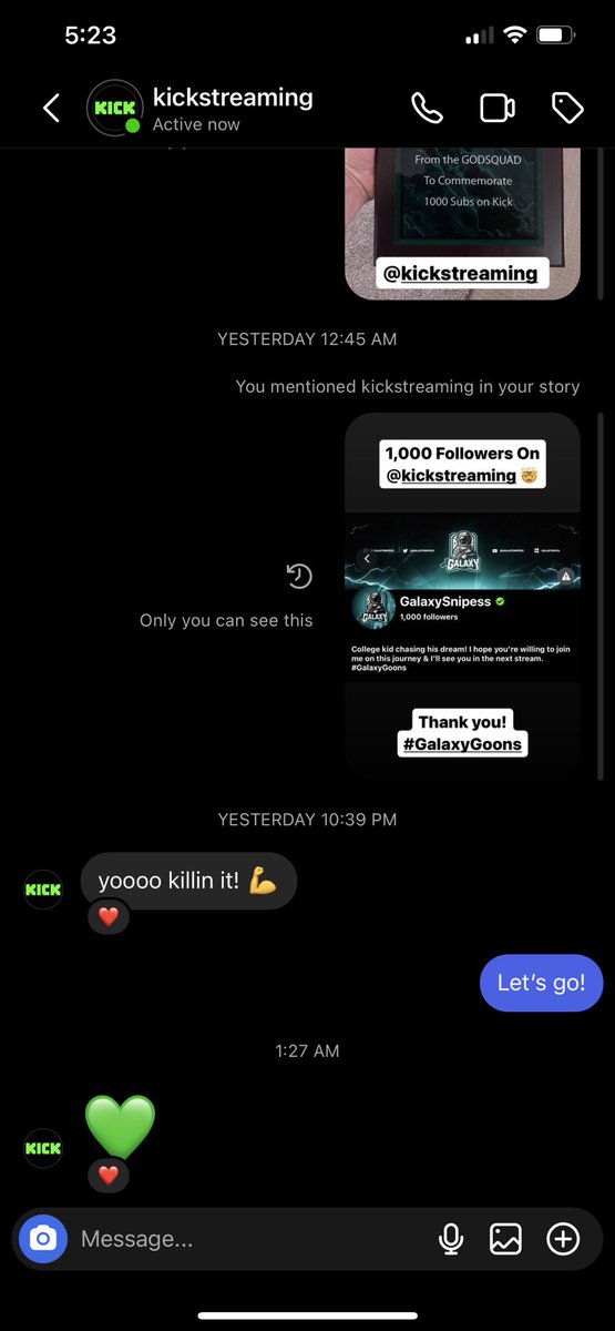 galaxysnipess's tweet photo. Kick cares about their streamers 💚

Other platforms could never 🤦🏼‍♂️ https://t.co/RdR8u5OuyG