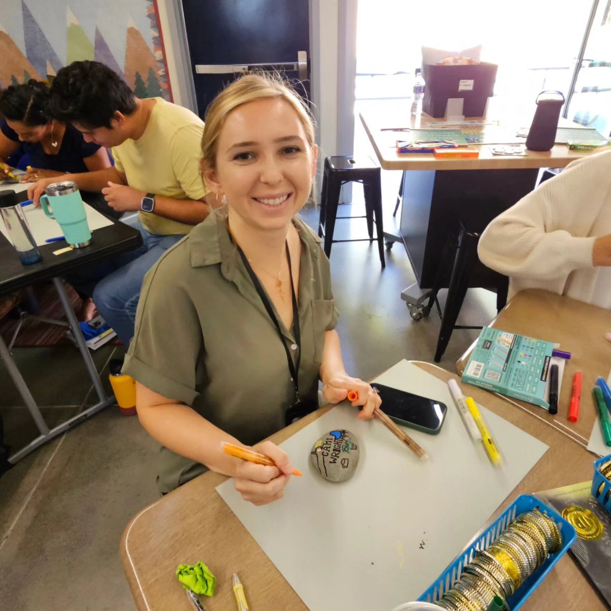 collegewood_el's tweet image. As part of our theme this year, Cultivate Belonging, we created a Rockin&apos; Authentic Self Portrait for our staff rock garden. In order to truly belong, we need to share our authentic selves! #cultivatebelonging🌱 #developingmindsnurturinghearts