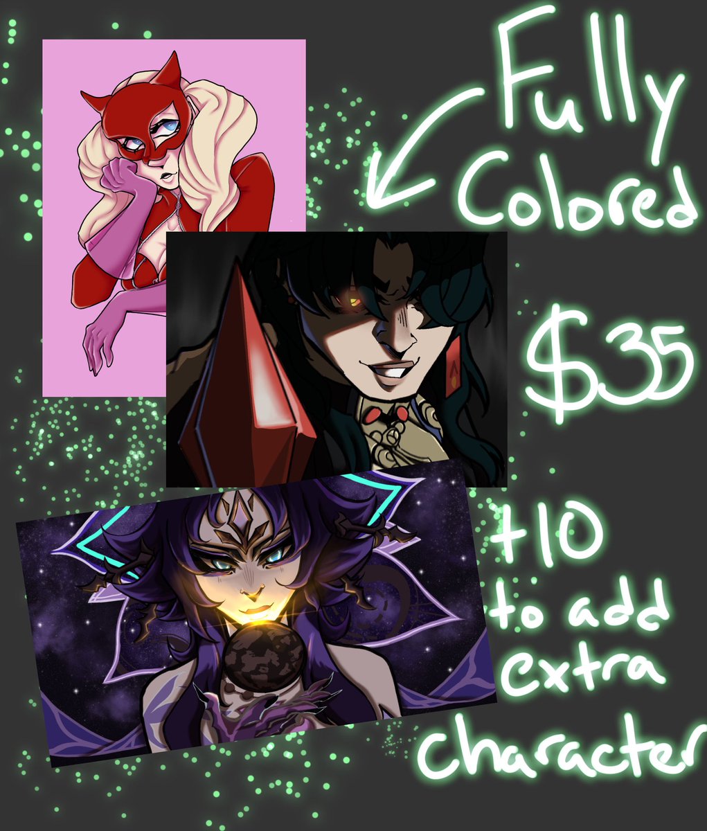 Spookys56's tweet photo. I AM NOW STARTING COMMISSIONS!!
please bare with me since this is my first time starting commissions 🫶🏾

i’d also like to ask that if u are going to request a commission from me pls send any kind of reference to help me understand exactly what u want 👍🏾
#commissionsopen https://t.co/0De9SU0Z8d