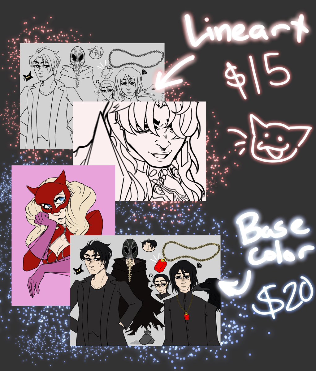 Spookys56's tweet photo. I AM NOW STARTING COMMISSIONS!!
please bare with me since this is my first time starting commissions 🫶🏾

i’d also like to ask that if u are going to request a commission from me pls send any kind of reference to help me understand exactly what u want 👍🏾
#commissionsopen https://t.co/0De9SU0Z8d