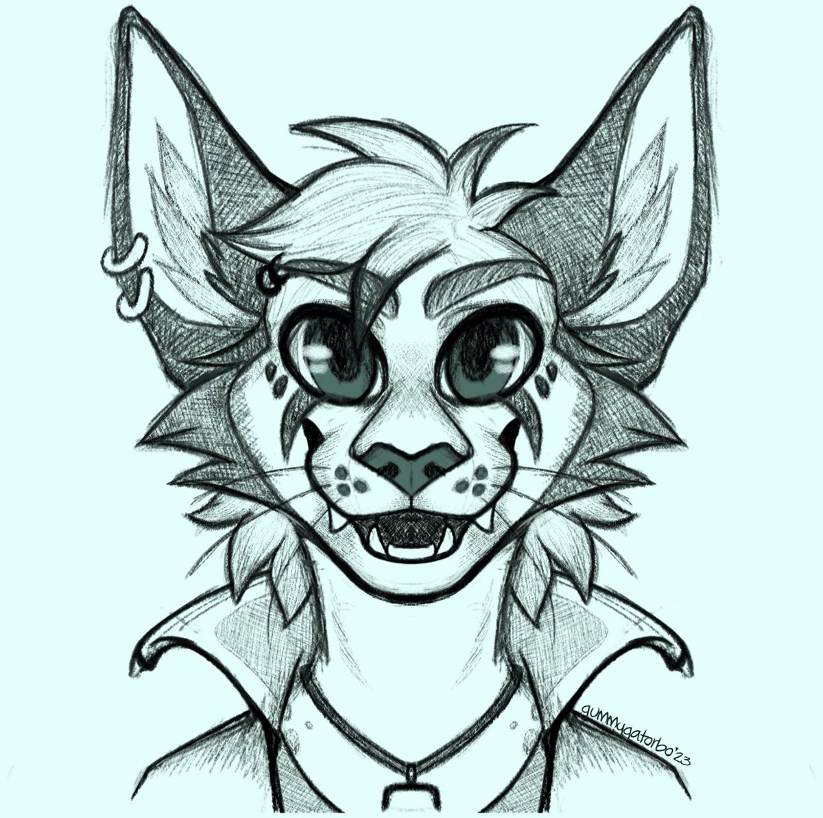Finished 💲🔟 sketch for a ferzu client!
I do love drawing me some cats

#furry #furryfandom #furryart #furryartist #furryartwork