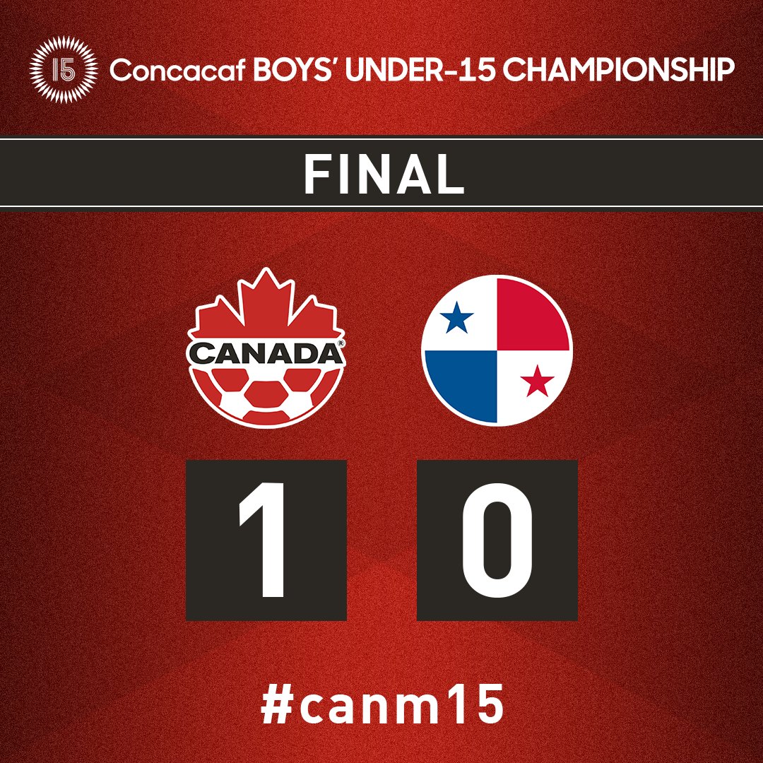 CanadaSoccerEN's tweet photo. A clean sweep in Group C 🇨🇦😤

#canm15 top the group with 3 wins from 3 at the Concacaf Boys' Under-15 Championship! https://t.co/Re612VLT7Q