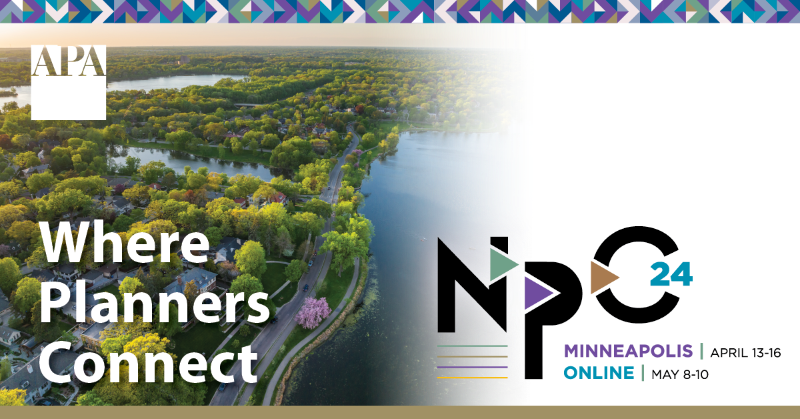 APA_Planning's tweet photo. Are you passionate about community engagement? APA is seeking dynamic presenters for #NPC24 in Minneapolis and Online. Share your expertise and inspire fellow planners by submitting a session proposal by August 28! Together, we can build better communities. #ItTakesAPlanner