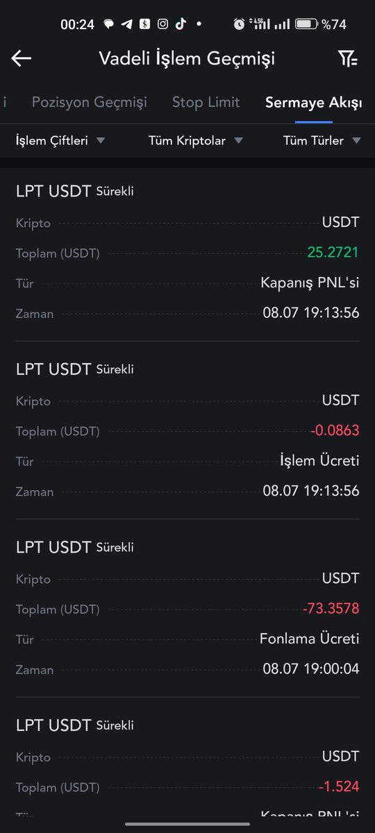 UzMaNFiLo's tweet photo. Dün #MEXC #MEXCGlobal #yoyowbu #yoyow short işlemde kazanılan 101 doların 73 doları fonlama ücreti adı altında kesintiye uğradı... https://t.co/Kex3OuNDJP