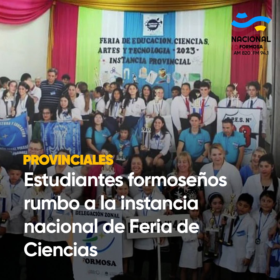 #PROVINCIALES - ESTUDIANTES FORMOSEÑOS RUMBO A LA INSTANCIA NACIONAL DE FERIA DE CIENCIAS

instagram.com/p/Cvst3GfA41W/
