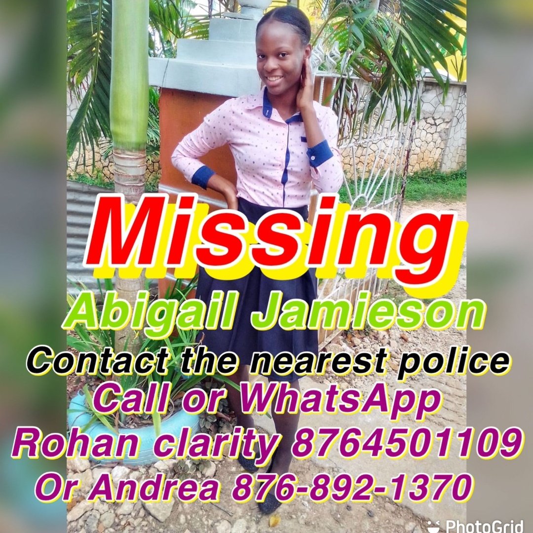 TallsomeLee's tweet photo. Missing person. From Burnside Hill, Red Hills since Sunday August 6. https://t.co/bPWZAhsImX