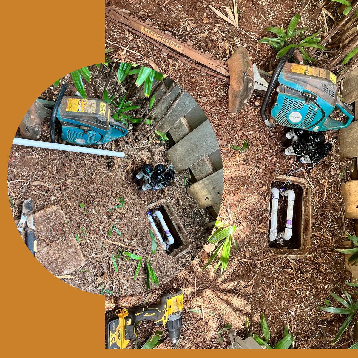 geo_ripper's tweet photo. Another Great set of pics from Pascual’s YARD Services -- These Pictures look great! #georippernation #jointherevolution #trenching #trencher #georipper #irrigation #minitrencher #ripshovel https://t.co/jIM3Zxyama