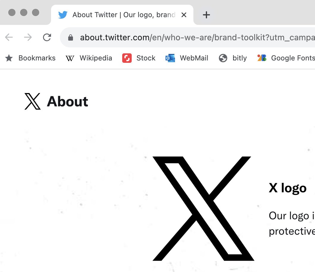 EricaHops's tweet photo. Also, the favicon on the brand standards page is still the bird. Way to go! https://t.co/6SsUObUtVt