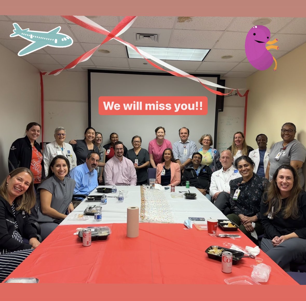 BCMPedsRenal's tweet photo. #theEndOfAnEra! It’s bittersweet to celebrate Dr. Alge’s time with us & his next adventure in Arkansas!🥲 SO excited that the kidney team & patients get to experience his compassion, dedication, & love for research (#mouseDad)!🫘 Proud & grateful to have worked w you, @algejl!❤️ https://t.co/WgPpA2vgTk
