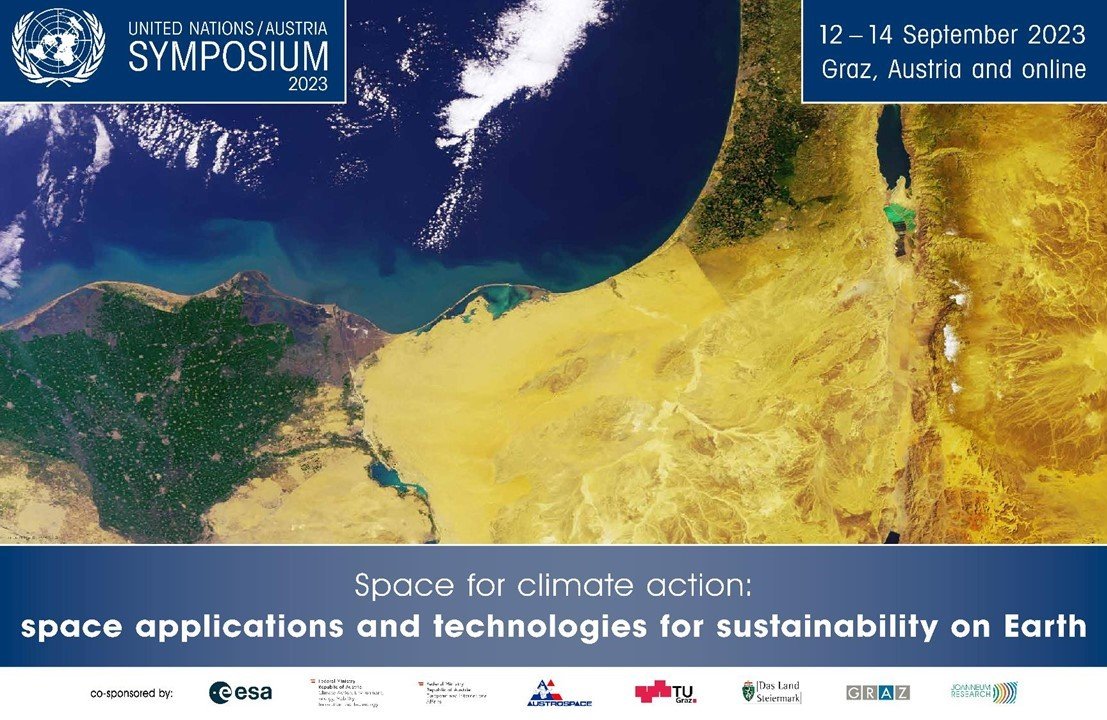 DesireYavro's tweet image. UN/Austria Symposium 2023
#Space for #climateaction: #spaceapplications and #technologies for #sustainability on 🌍

12-14 SEPTEMBER 2023
GRAZ, AUSTRIA &amp;amp; ONLINE

unoosa.org/oosa/en/ourwor… via United Nations Office for Outer Space Affairs (UNOOSA)