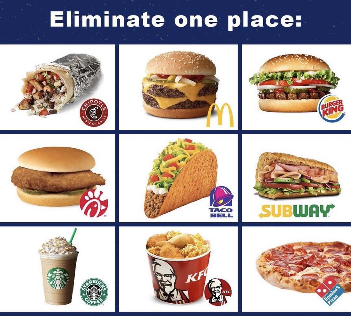 Which one would you eliminate?