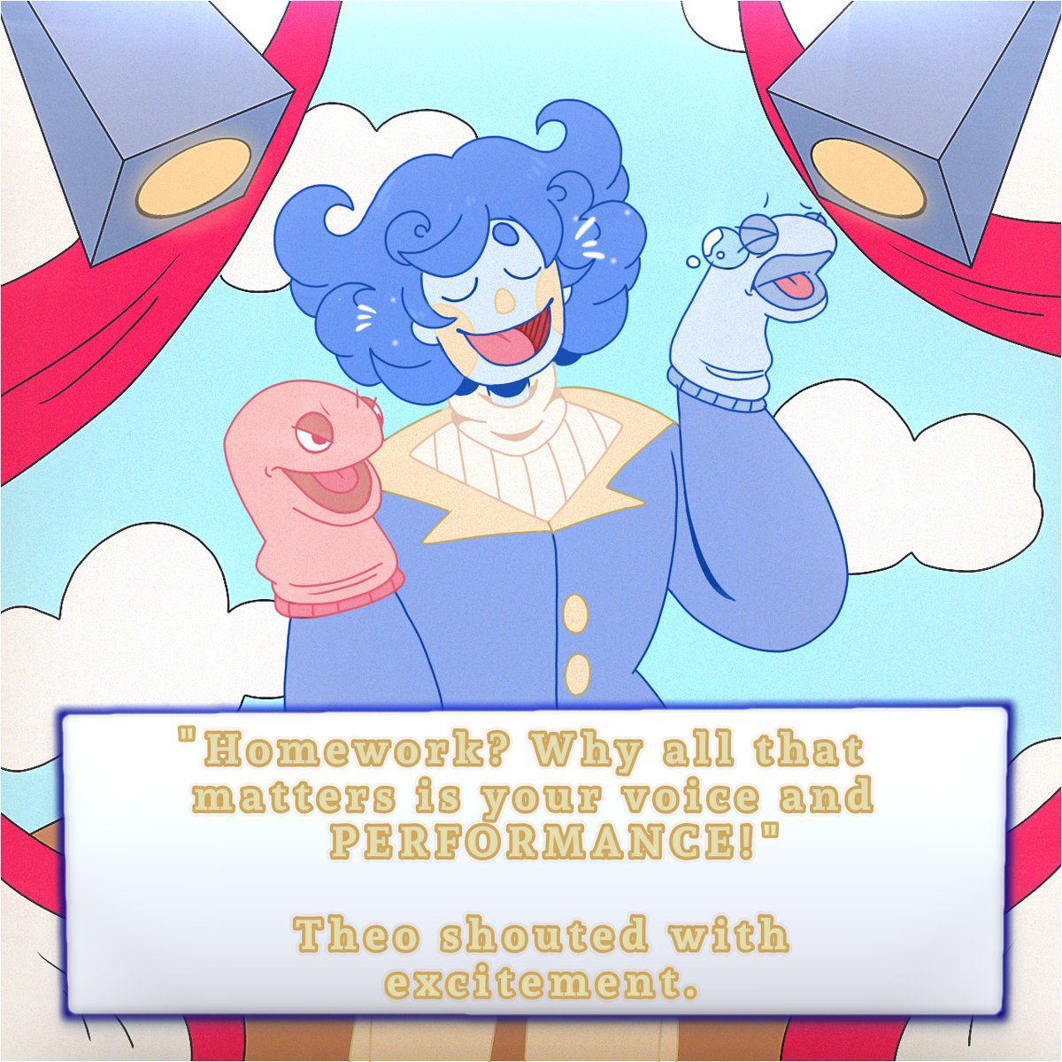 DeliriousToons's tweet image. Been working on teachers to put into our book and the Drama class teacher Theo, won over my heart completely ♥️

#Puppet #digitalart #SockPuppet #characterdesign #ChildrensBook #digitalartist