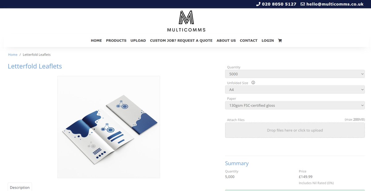 MultiCommsPrint's tweet image. 5000 A4 folded leaflets for just £149.99? That&apos;s the @MultiCommsPrint difference.

Visit our website multicomms.co.uk or give our friendly team a call on 020 8050 5127 to see how we can help you with all your print needs.

#CheaperThanSolopress #CheaperThanInstantprint 😉