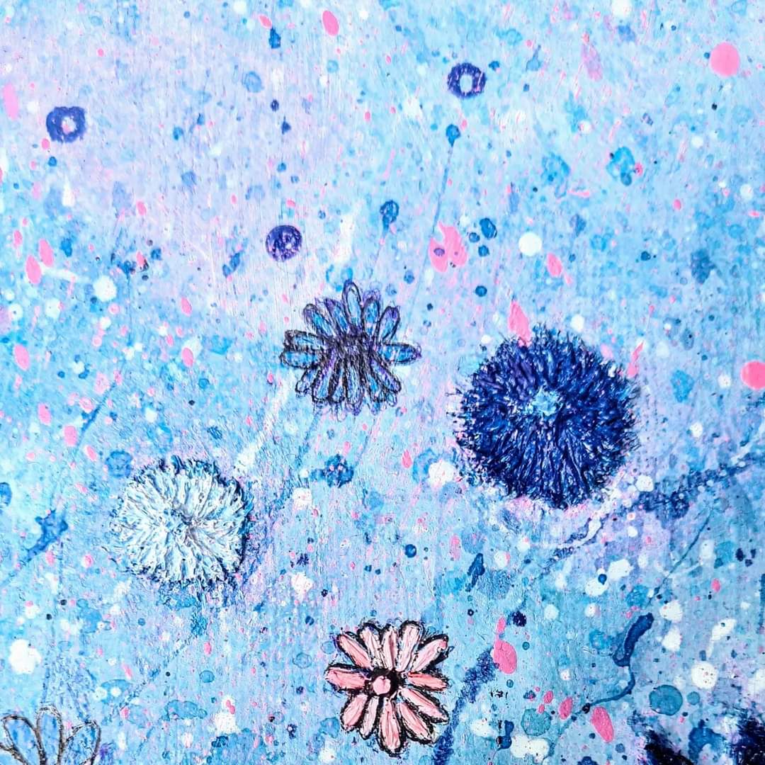 ENDURANCE CLOSEUPS #closeups #details #smalldetails #FlowersOfTwitter #flowerart #artist #ArtistOnTwitter #oilpainter #texture #blue #artwork