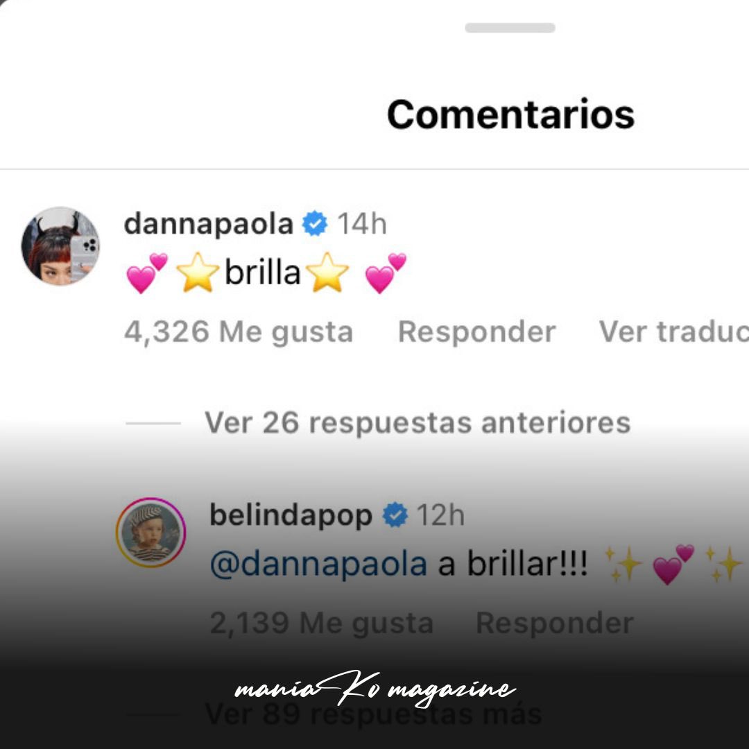 ManiakoMagazine's tweet photo. ¡Entre reinas se apoyan! 🇲🇽 👑 ✨

#Belinda #DannaPaola #WarnerMusic https://t.co/tx7JjiUHQz