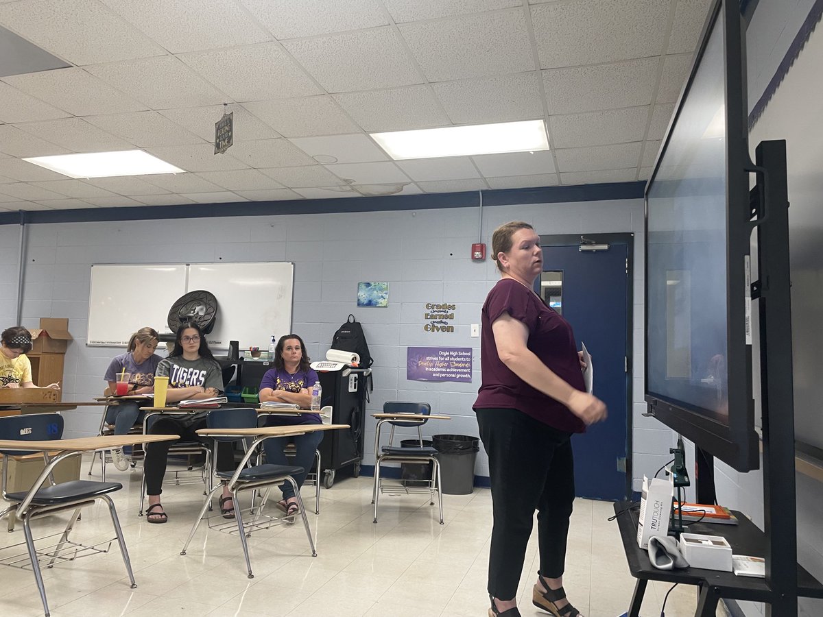 JolieG1's tweet photo. ⁦Today was the 1st day of #TeacherProfessionalDevelopment for #LPPS. @A_Robinson_MEd⁩ &amp; I had the pleasure of training teachers ⁦@DoyleHighTigers⁩ this morning about #NewlineBasics. ⁦@LPPS_EdTech⁩ ⁦@tech_parish⁩ ⁦@Livingston_PPS⁩ https://t.co/D6XIV9itas