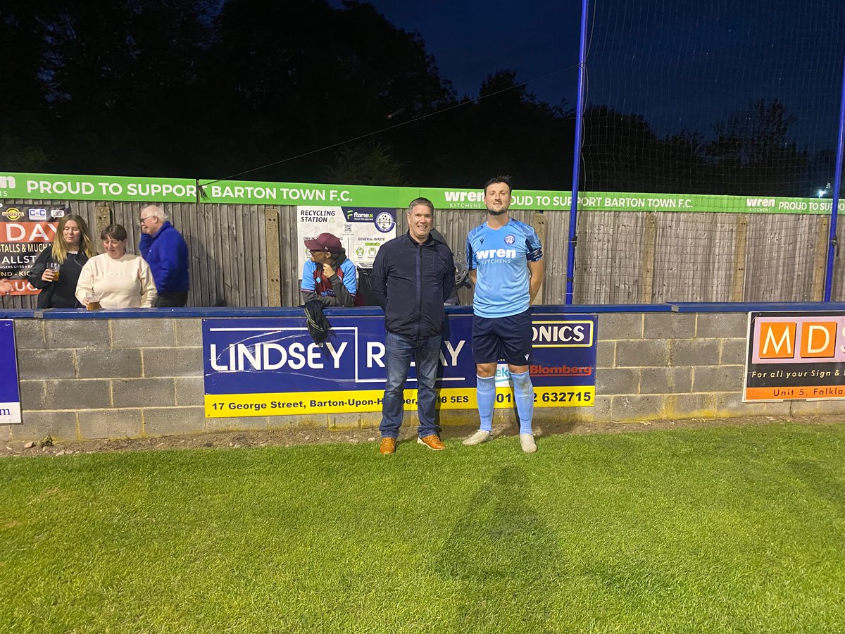 Tonight’s @lindseyrelay Man of the Match chosen by match sponsors Lincs Lifting Ltd, was Fraser Papprill, sponsored by Brian Edwards. Well done Fraser!👏