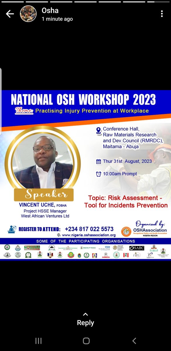 Hazard identification and mitigation plays an important role in work place and domestic accident prevention. This ensures that workers goes back to their families same way  they left home and saves companies billions of Naira annually.