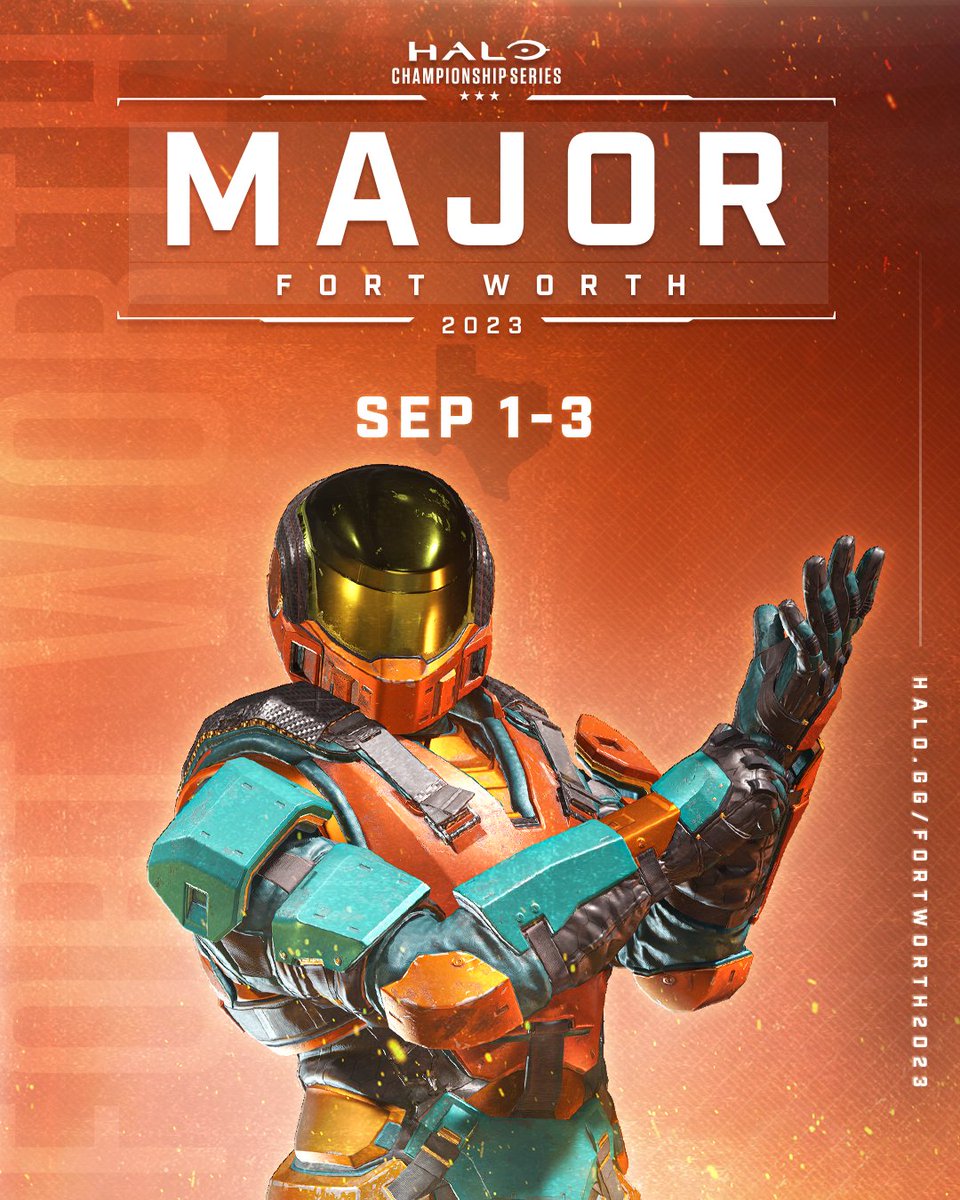 The last HCS Major of the year kicks off next month in Fort Worth Texas!

Don't miss your chance to compete in the Open Bracket - #HCSFTW23 Team Passes are AVAILABLE NOW!

⚔️ aka.ms/FTWTeamPass

Event Details:
🏆 Halo.gg/FortWorth2023
