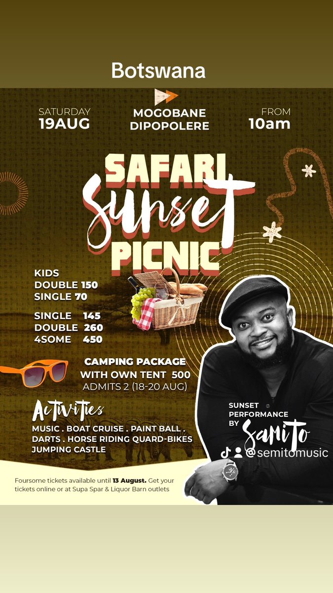 semitomusic's tweet photo. Botswana let’s all meet here on the 19th August #semito #owafihla #qhakaza #senyombo for the love of music https://t.co/cBpFgCJiq3
