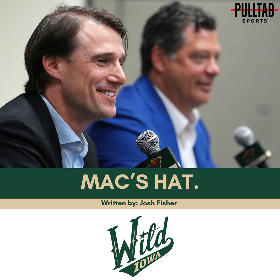 New <a href="/IAWild/">Iowa Wild</a> head coach is Brett McLean!👀 Check out <a href="/JustJFish/">Josh Fisher</a> latest article on the importance of Mac’s hat👏🏼⬇️
pulltabsports.com/blog/macs-hat