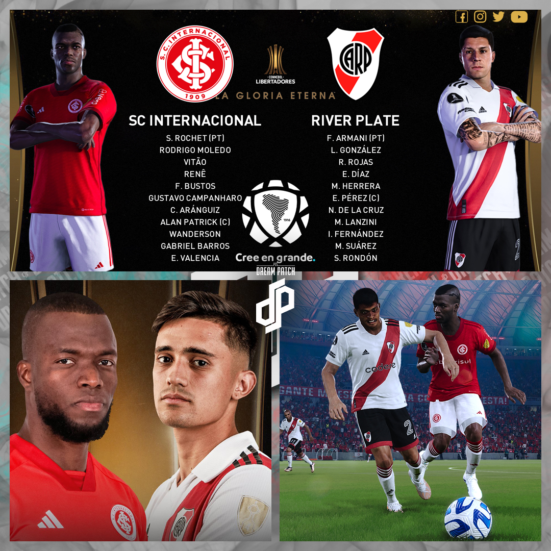 PESDreamPatch's tweet photo. 🤩⚽️ ¡Arrancan los partidos de vuelta de los Octavos de Final de la CONMEBOL Libertadores
🗓️ Todos los encuentros de la #Libertadores  Solo en PES Dream Patch
#GloriaEterna #PesDreamPatch #PES2021 #efootball #SeasonUpdate
NUEVA BETA en PATREON: https://t.co/lzHygsLJ6w https://t.co/YuvhiRW7mQ