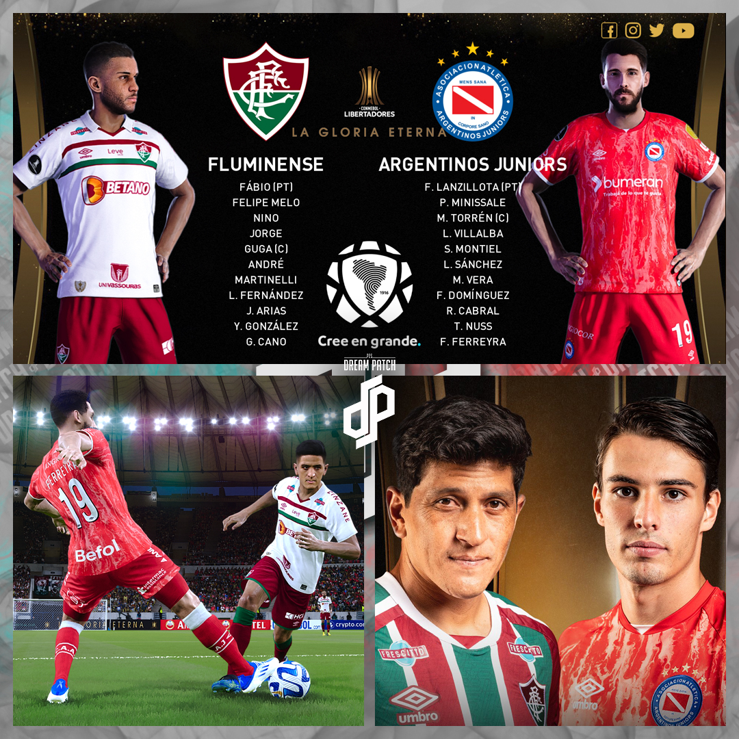 PESDreamPatch's tweet photo. 🤩⚽️ ¡Arrancan los partidos de vuelta de los Octavos de Final de la CONMEBOL Libertadores
🗓️ Todos los encuentros de la #Libertadores  Solo en PES Dream Patch
#GloriaEterna #PesDreamPatch #PES2021 #efootball #SeasonUpdate
NUEVA BETA en PATREON: https://t.co/lzHygsLJ6w https://t.co/YuvhiRW7mQ