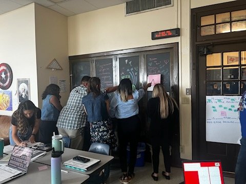 StephaniePoeFW's tweet photo. Welcome back FWISD Elementary Math teachers! Spreading the joy of math! @JonesLowanna @FWISDPLI #onefortworth #joyofmath https://t.co/uG6mQjr1K1