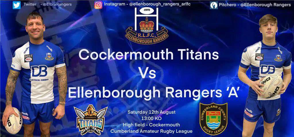 No <a href="/OfficialNCL/">National Conference League - RL</a> action for the lads this weekend due to the <a href="/TheChallengeCup/">Betfred Challenge Cup</a> final!

Fear Not!

Our A Team are still in action as they make the journey to <a href="/titansarlfc/">cockermouthtitans</a> in the Iggesund Cumberland League on Saturday!

Please Note Kick Off is at the earlier time of 1pm! 

🔵⚪️🔵