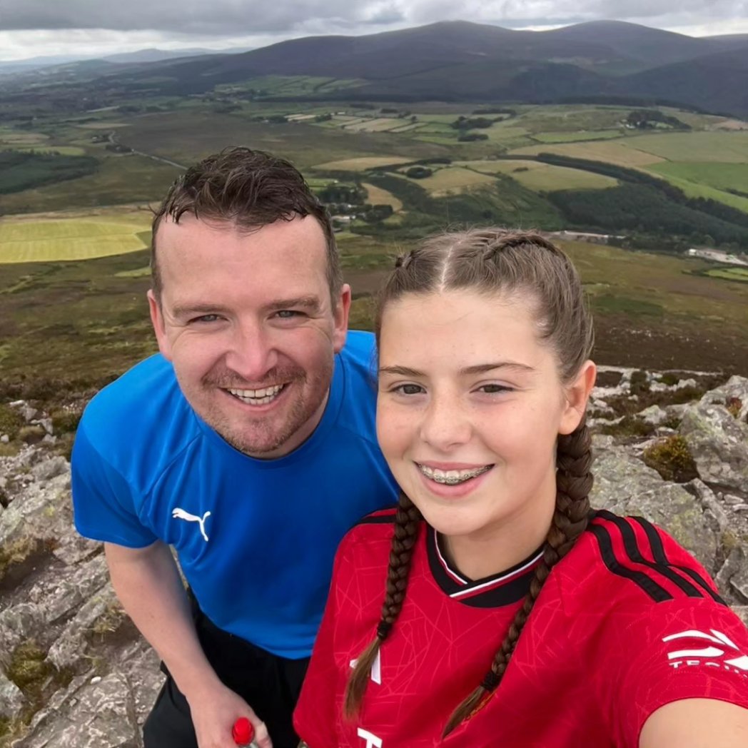 kevfar1's tweet photo. Happy birthday hunny! Cant believe you are 15! Climb up the sugar loaf this morning for a birthday treat 🤣🤣 @Aoibhefc0808 https://t.co/7VEyWJm6zb
