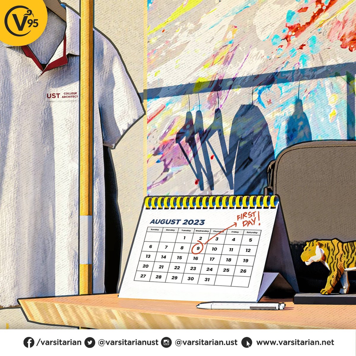 varsitarianust's tweet photo. DAY 1.

Welcome to Academic Year 2023-2024, Thomasians! Do your best 💪

(Art by Allan Christopher M. Sayat/ The Varsitarian) https://t.co/PYbNDotacl