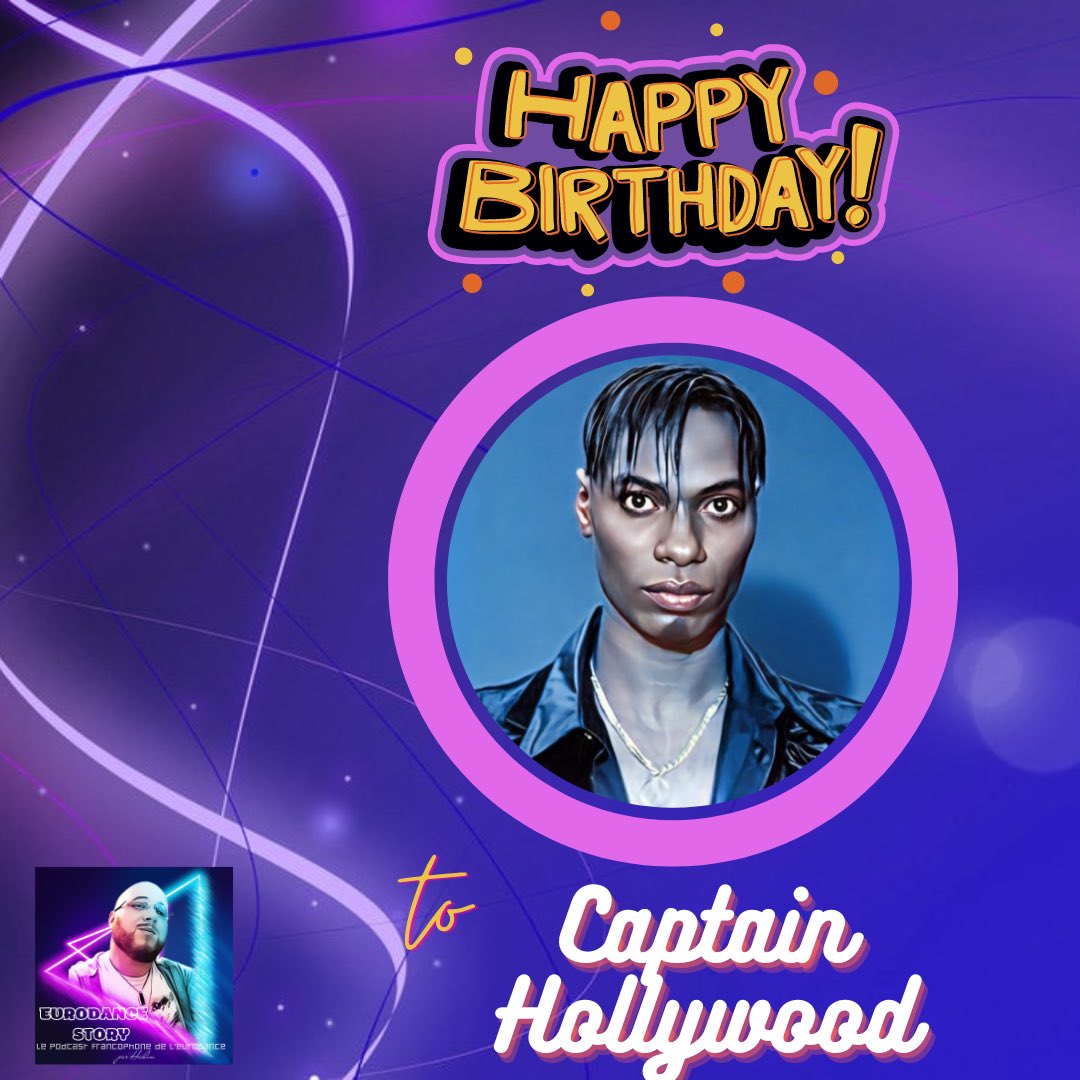 Eurodance_Story's tweet photo. Joyeux Anniversaire Captain Hollywood!🥳🥳😘 Quel est votre titre préféré de sa discographie?  #birthday #eurodance #captainhollywood #captainhollywoodproject #tonydawsonharrison https://t.co/lFdWVWpWUh