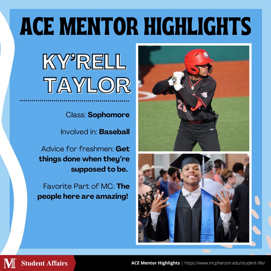 _MCStudentLife's tweet photo. Meet ACE Mentor: sophomore Ky'rell! https://t.co/w2PnEg3af8