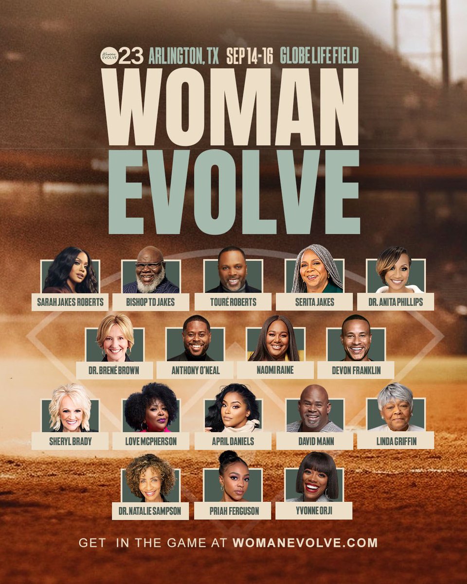 So I don't know if you know it or not, but the Woman Evolve 23 squad is too tough. Faith, mental, relational, physical, and emotional wellness all collide on September 14-16th in a way that's going to meet you where you are and catapult you into your destiny.