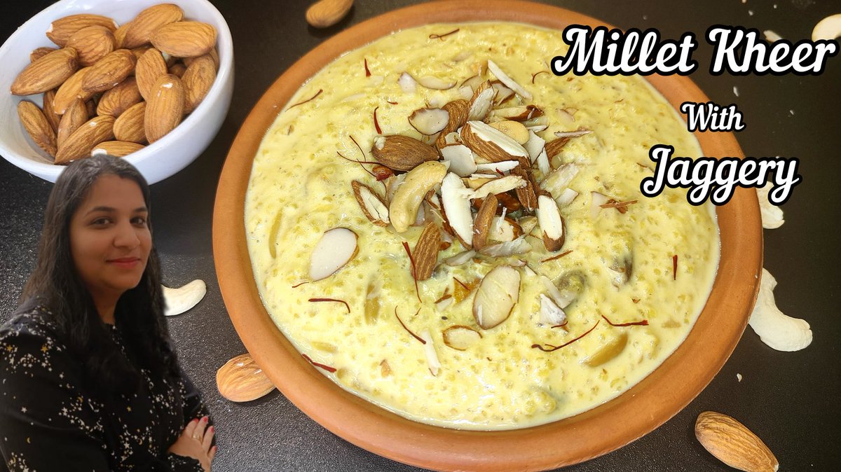 QuickHealthy's tweet image. Millet Kheer l Healthy Dessert Without Sugar l मिलेट खीर l Caramel Kheer with jaggery l
Recipe Link:-youtu.be/OsV30g6XL60