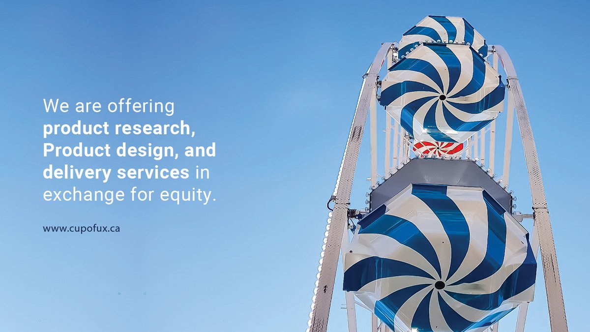 We are offeringproduct research,Product design, anddelivery services inexchange for equity.
#startups #Entrepreneur #technology