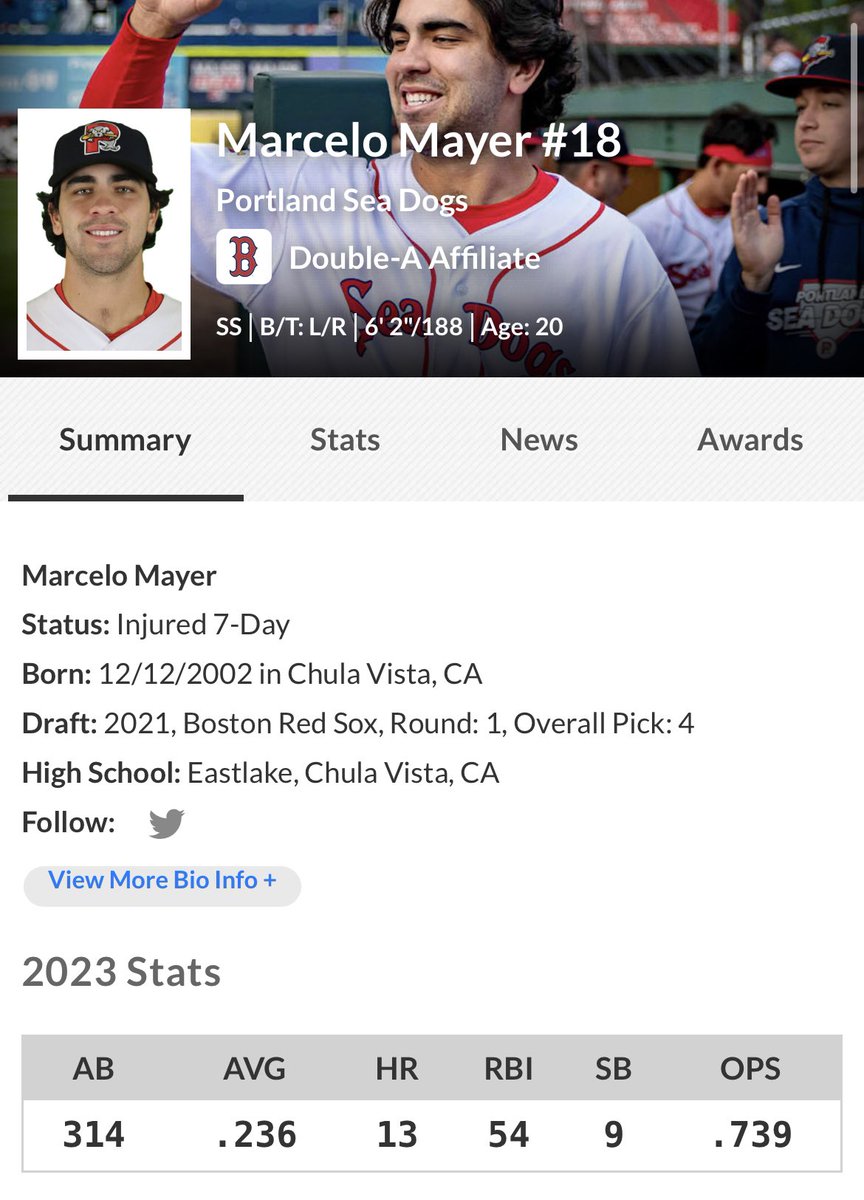 NY_EvilEmpire's tweet photo. One of these players is considered the “future of baseball” while the other is considered an “overrated prospect”… All I see is two players performing the exact same https://t.co/0IGsMUoDJU