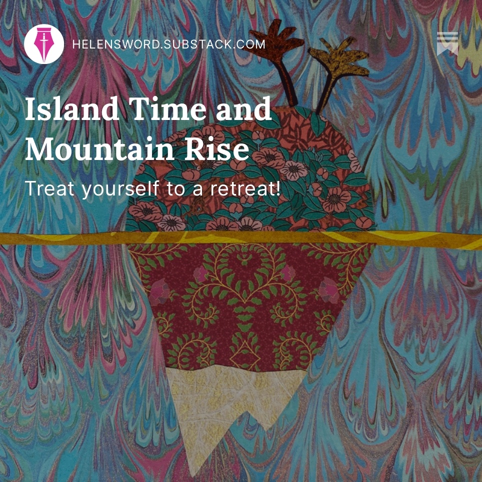 Island Time and Mountain Rise -- I'm now accepting applications for two intimate, craft-focused writing retreats on Waiheke Island, NZ (Feb 2024) and in Wengen, Switzerland (June 2024). Each retreat is limited to just 6 participants, so don't delay! helensword.com/onsite-writing…