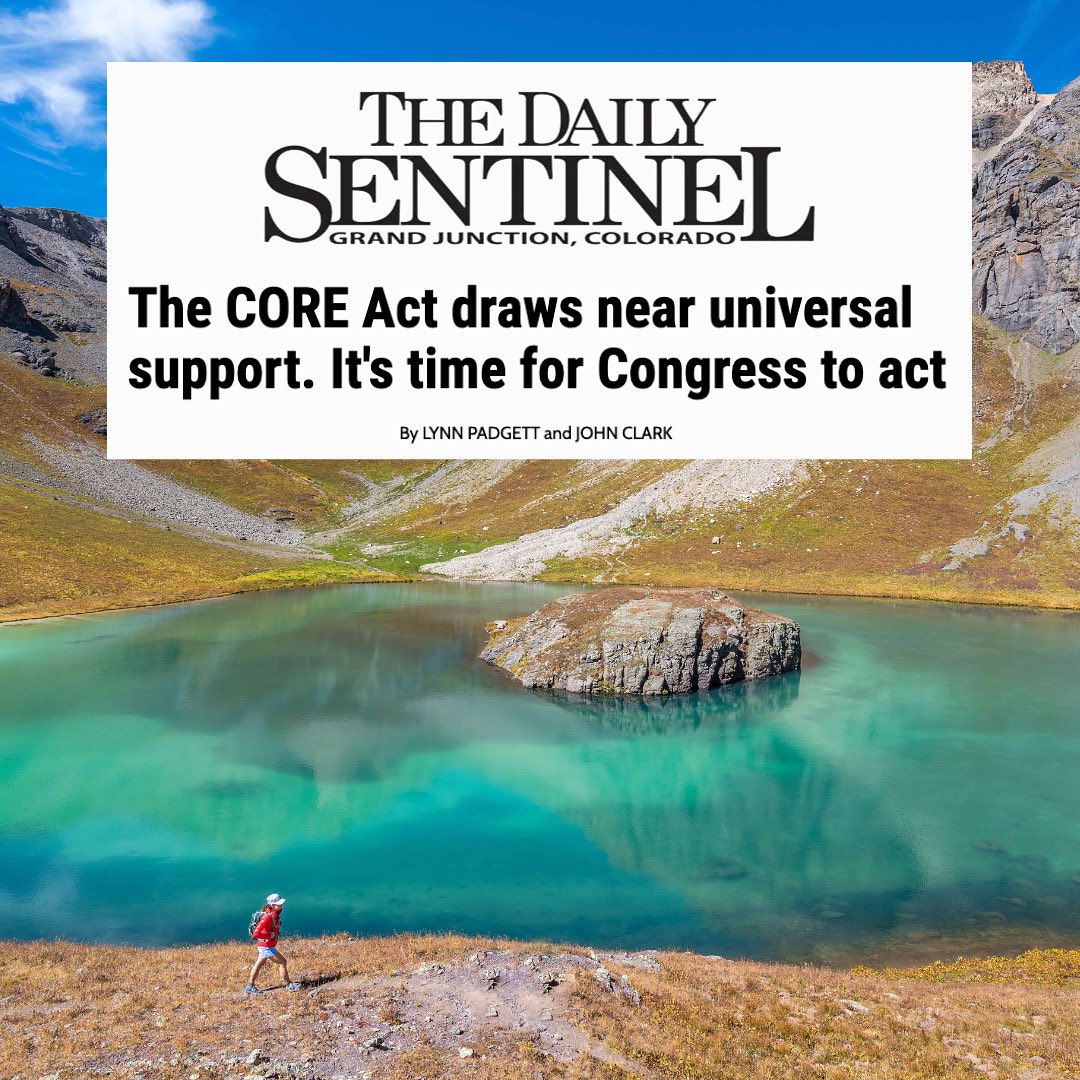 WestCOAlliance's tweet photo. Ridgway mayor John Clark & Ouray County Commissioner Lynn Padgett: "This initiative was born out of our own grassroots efforts and this is why, for decades, thousands of activists & community members have been pushing for these protections." #COREAct https://t.co/rvdMi5lJkV https://t.co/caNRqdMVV6
