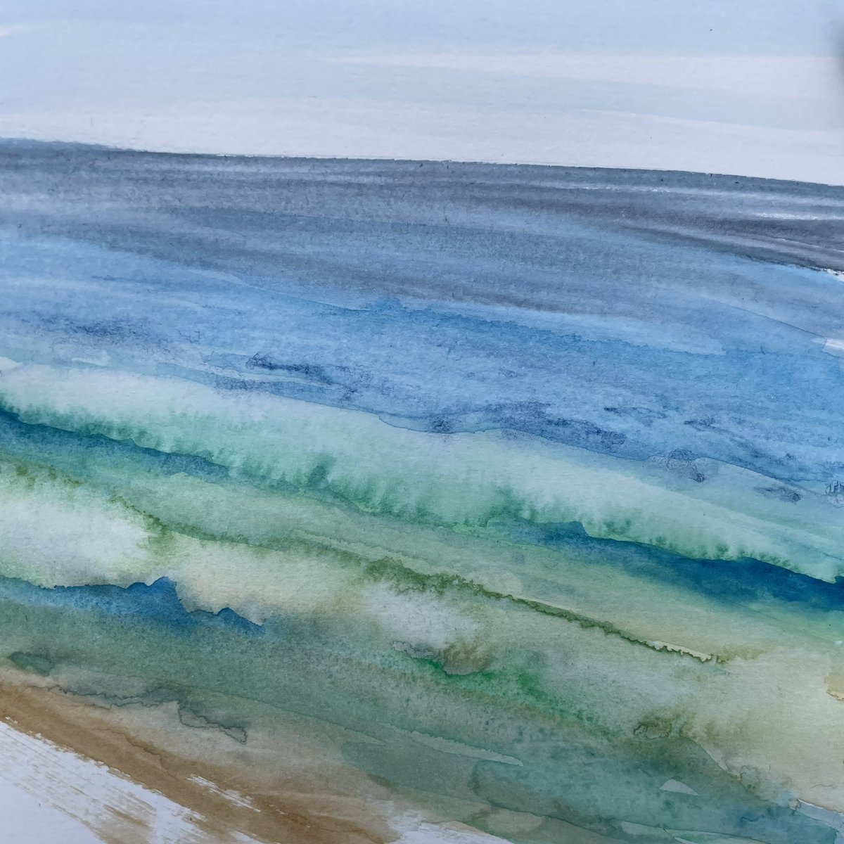 MilliGArtist's tweet photo. Sketching in #watercolour at #SeatonBeach, #Devon https://t.co/YX1OFGrZK3