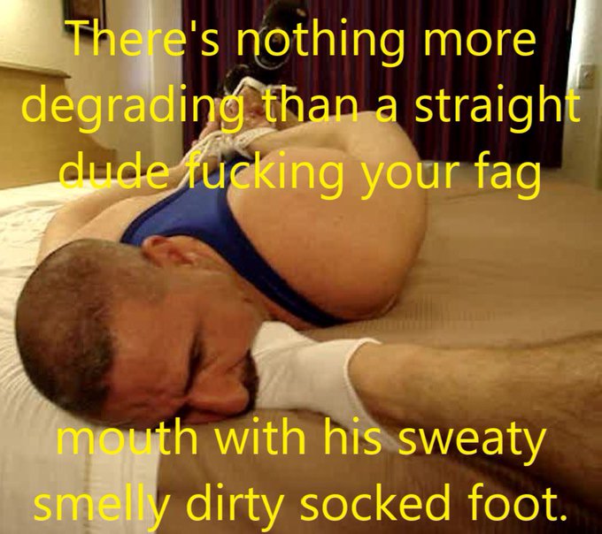 Remember your place, pig: with my sweaty socks in your mouth. Wearing the same sock many days 😆   @BernieLangLoser<a href="/tag/master"class="tags"><span>#master</span></a><a href="/tag/slave"class="tags"><span>#slave</span></a><a href="/tag/findom"class="tags"><span>#findom</span></a><a href="/tag/cashslave"class="tags"><span>#cashslave</span></a>